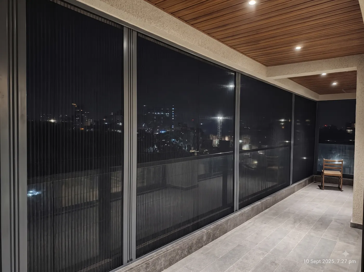 Pleated mosquito net door track Nagpur